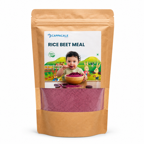 Cappacale Rice-Beet Meal Powder for Babies | Iron-Rich Weaning | 250gm