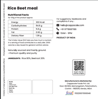 Cappacale Rice-Beet Meal Powder for Babies | Iron-Rich Weaning | 250gm