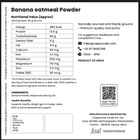 Banana Oatmeal Mix 250gms
