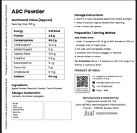 ABC Powder -  Apple, Beetroot & Carrot Powder 150gm
