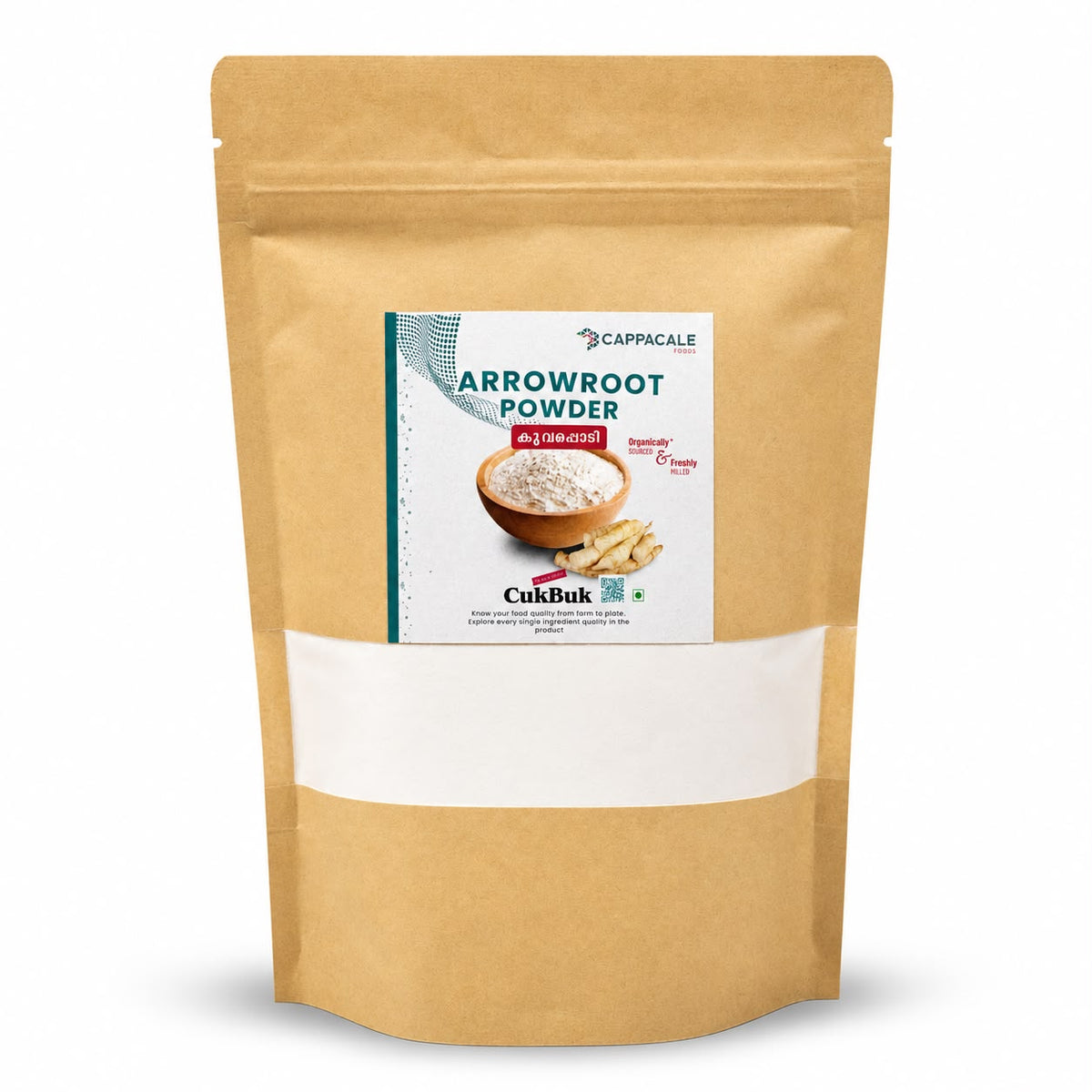 Cappacale Kerala Natural Arrowroot Powder or Koovapodi  350g