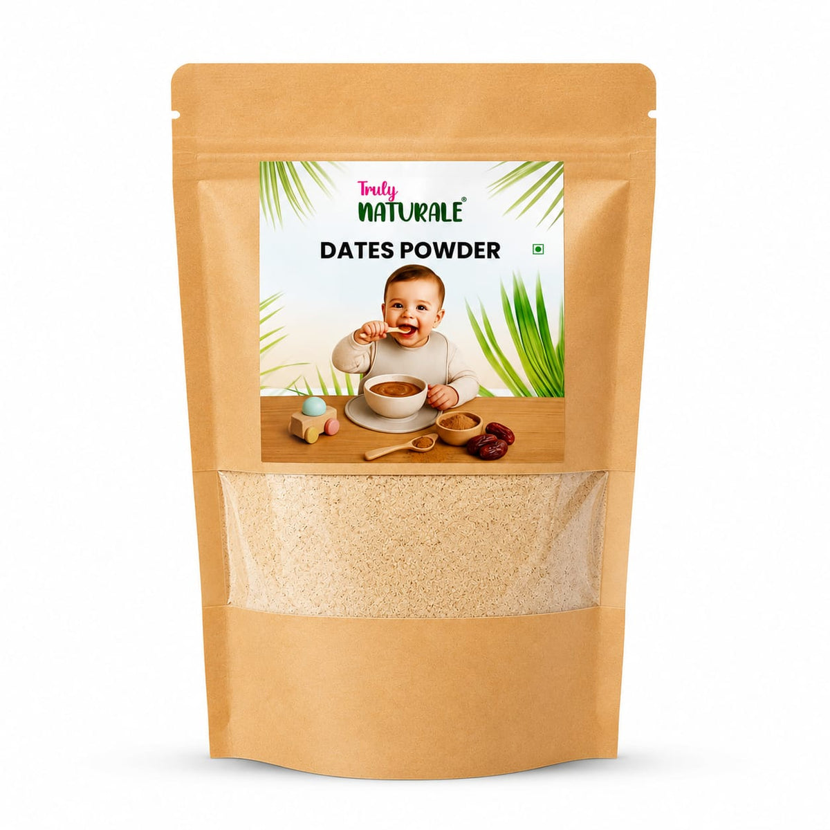 Cappacale 100% Natural Dried Dates Powder | Premium Khajoor Powder | No Added Sugar | Healthy Sweetener for Kids, Babies & Adults
